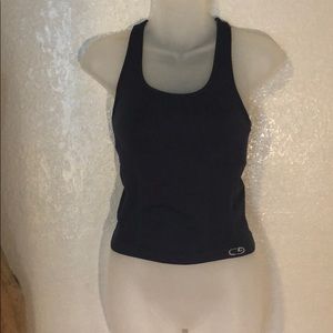 Champion navy blue workout tank top small